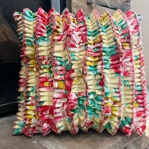 Ruffled Custom pillow cover 16x16